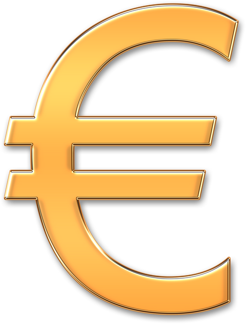 Gold Euros Symbol